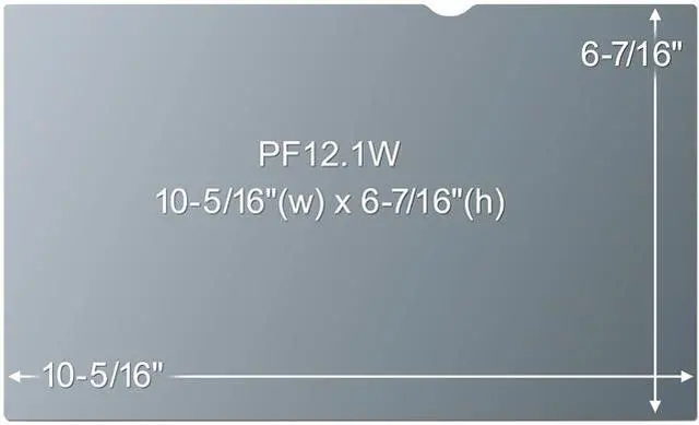 Main image of 3M Privacy Filter for 12.1 in Widescreen Laptop with COMPLY Attachment System, 16:10 PF121W1B