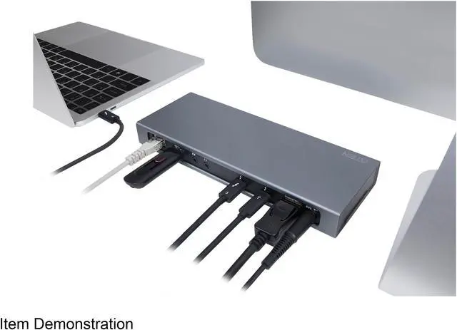 Alt view image 3 of 3 - Aten Technology UH7230 Thunderbolt 3 Multiport Dock with Power Charging