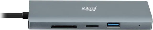 Alt view image 2 of 4 - Adesso AUH-4040 9-in-1 USB-C Multi-Port Docking Station (TAA Compliant)
