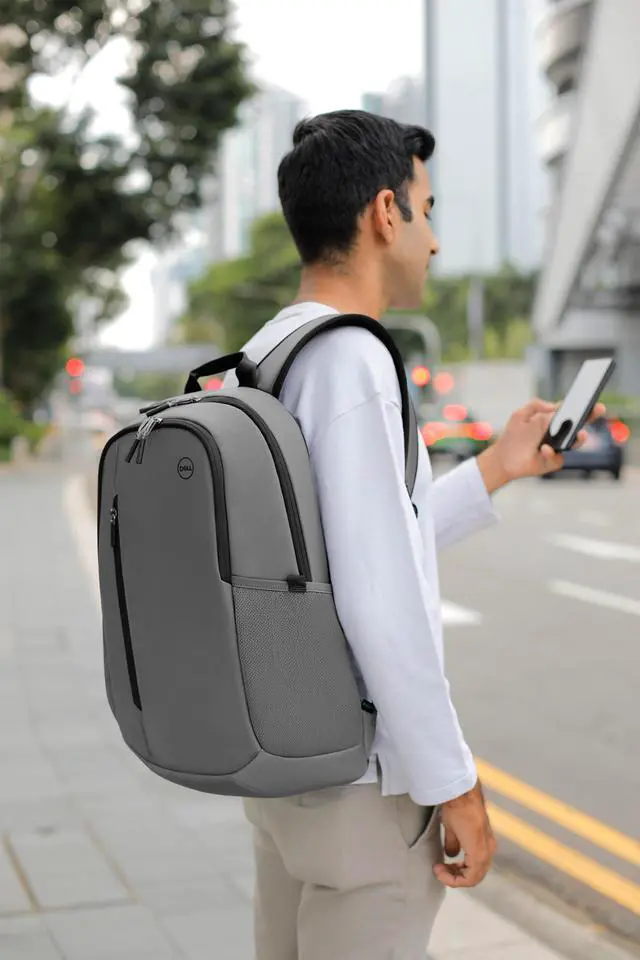 Alt view image 7 of 10 - Dell EcoLoop Urban Laptop Backpack DELL-CP4523G Grey