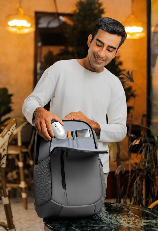 Alt view image 9 of 10 - Dell EcoLoop Urban Laptop Backpack DELL-CP4523G Grey