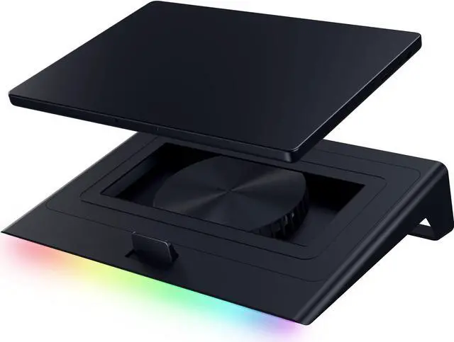 Alt view image 4 of 10 - RAZER Laptop Cooling Pad, fits 14" to 18" laptops, Smart Cooling, Airtight Pressure Chamber