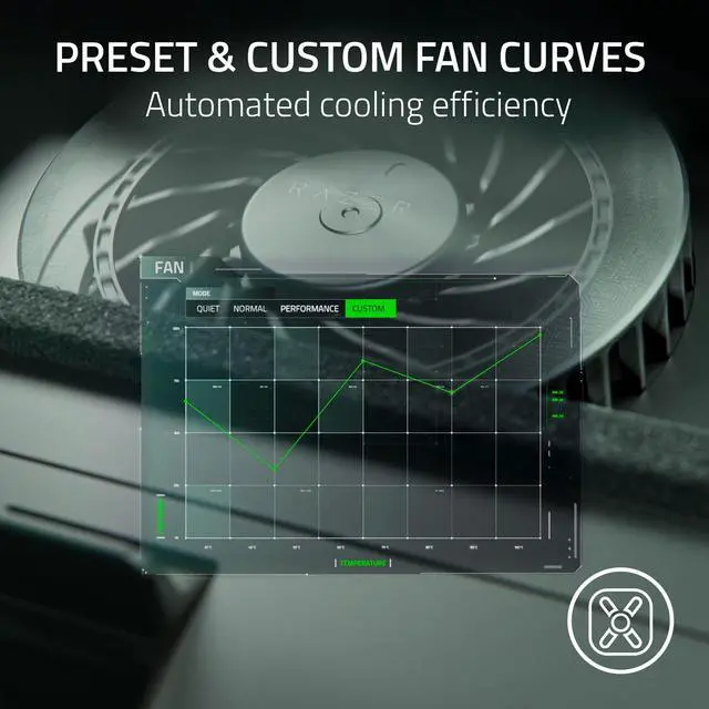 Alt view image 8 of 10 - RAZER Laptop Cooling Pad, fits 14" to 18" laptops, Smart Cooling, Airtight Pressure Chamber