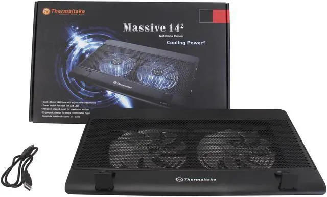 Alt view image 6 of 6 - Thermaltake Massive 14² Notebook Cooler