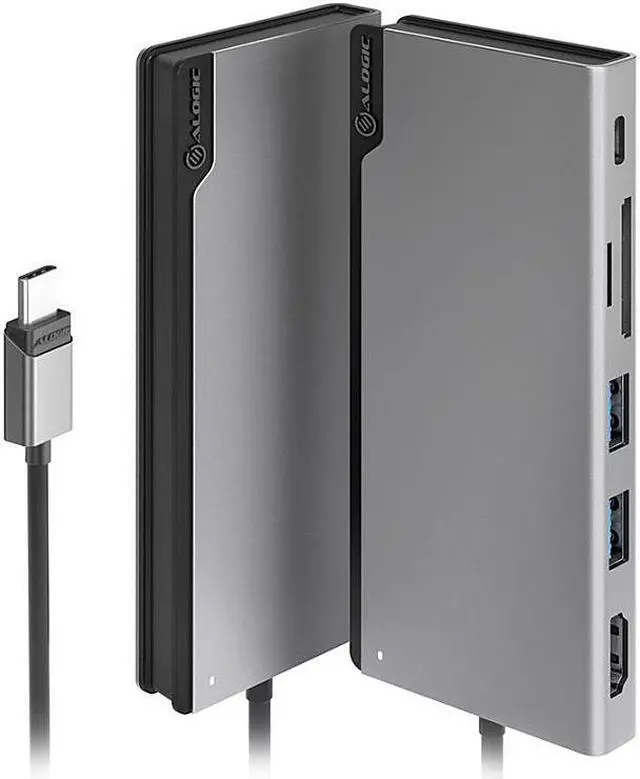 Alt view image 3 of 3 - ALOGIC Space Grey ULDUNIV2-SGR USB-C Ultra Dock UNI Gen 2