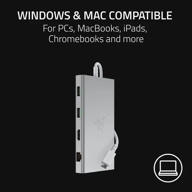 Alt view image 10 of 10 - RAZER Mercury USB-C Dock Notebook Port Replicators / Docking Stations