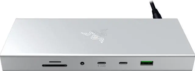Alt view image 2 of 3 - Razer USB 4 Dock: 14 Ports (Type C, Type A, HDMI, DP, Ethernet, SD, 3.5mm)  RC21-02280200-R3U1
