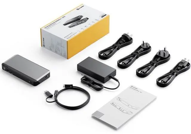 Alt view image 9 of 9 - Alogic Universal Dock Dual Display Screen 4K docking station with 65W power delivery PD DP Alt Mode USB-C and USB-A devices DUPRDX2-WW