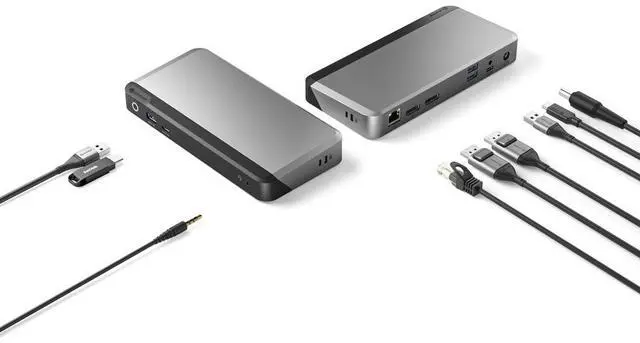 Alt view image 8 of 9 - Alogic Universal Dock Dual Display Screen 4K docking station with 65W power delivery PD DP Alt Mode USB-C and USB-A devices DUPRDX2-WW