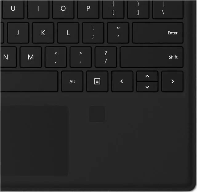 Alt view image 2 of 3 - Microsoft Surface Pro Type Cover with Fingerprint ID - Black - GK3-00001