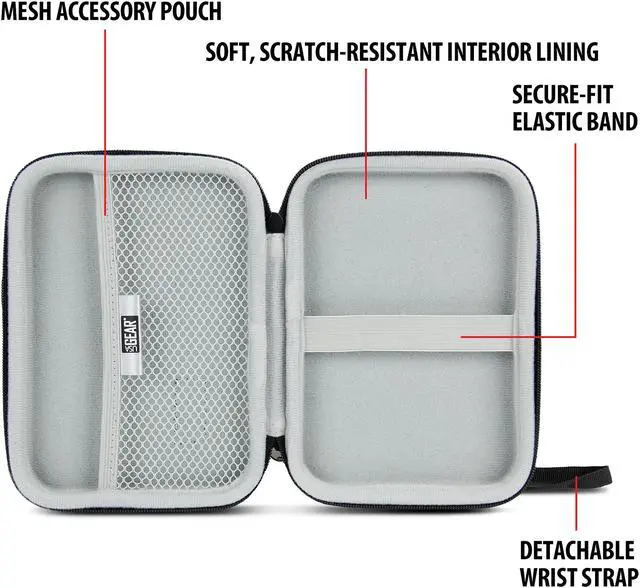 Alt view image 4 of 4 - Hard Shell Electronics Case by USA Gear- Holds Cables , Chargers , GPS , Smartphones , Hard Drives