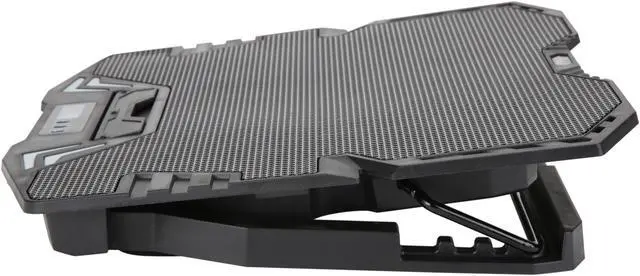 Alt view image 12 of 14 - Rosewill RWNB16A Gaming Laptop Cooler Notebook Cooling Pad, 5 Silent Blue LED Fans with Powerful Air Flow, Control Panel with LCD Screen, Portable Height Adjustable Laptop Stand, Comfortable with Wrists