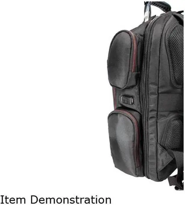 Alt view image 13 of 14 - Mobile Edge CORE Gaming Backpack w/Molded Panel 17.3?-18? - Black with Red Trim