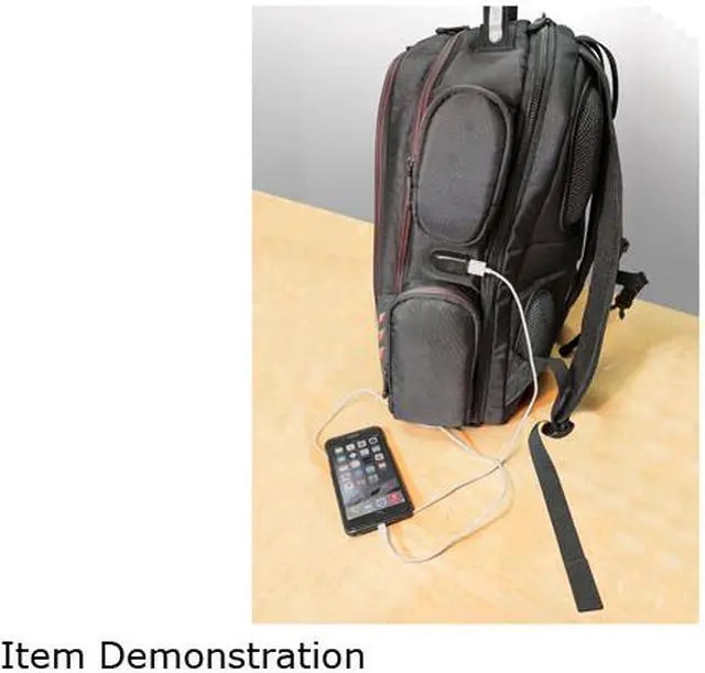 Alt view image 14 of 14 - Mobile Edge CORE Gaming Backpack w/Molded Panel 17.3?-18? - Black with Red Trim