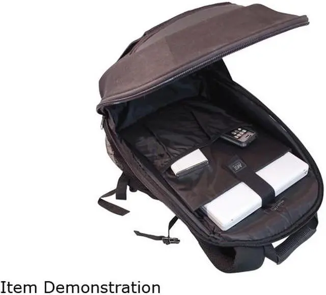 Alt view image 4 of 4 - Mobile Edge - Eco-Friendly Cotton Canvas 14.1" Ultrabook or 15" MacBook Backpack - Black