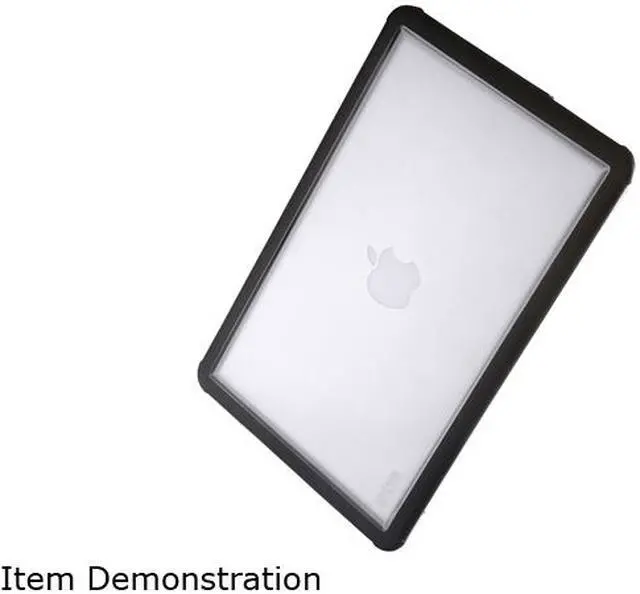 Alt view image 2 of 6 - STM Black/Clear Dux Rugged Case for MacBook Air 11" Model STM-122-094K-01