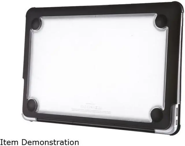 Alt view image 3 of 6 - STM Black/Clear Dux Rugged Case for MacBook Air 11" Model STM-122-094K-01