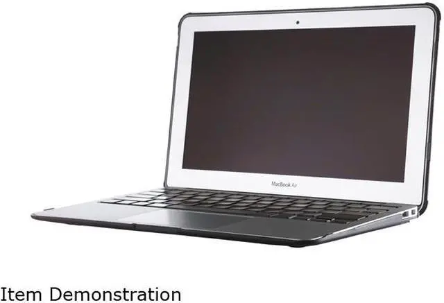 Alt view image 4 of 6 - STM Black/Clear Dux Rugged Case for MacBook Air 11" Model STM-122-094K-01