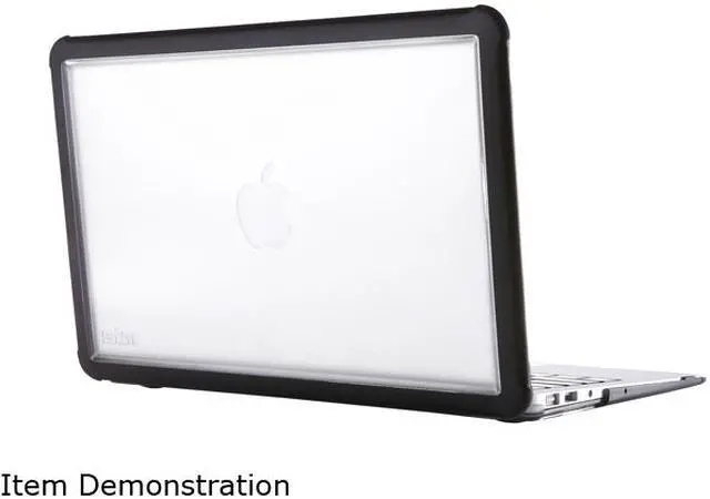Alt view image 5 of 6 - STM Black/Clear Dux Rugged Case for MacBook Air 11" Model STM-122-094K-01