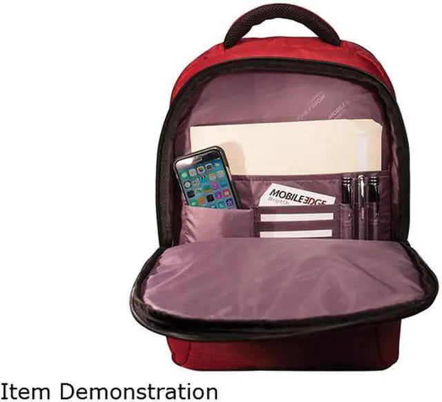 Alt view image 6 of 10 - Mobile Edge - SmartPack 15.6" Laptop/Tablet Backpack - Crimson Red