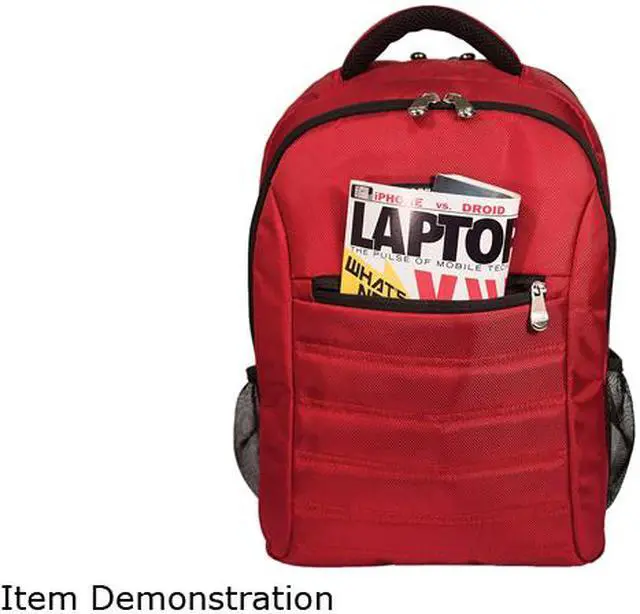 Alt view image 7 of 10 - Mobile Edge - SmartPack 15.6" Laptop/Tablet Backpack - Crimson Red