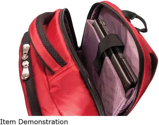 Alt view image 8 of 10 - Mobile Edge - SmartPack 15.6" Laptop/Tablet Backpack - Crimson Red
