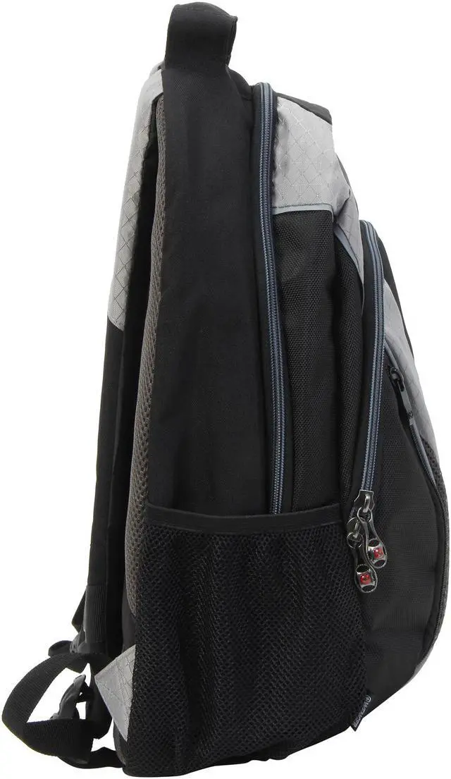 Alt view image 6 of 8 - SwissGear Grey MERCURY DX 16" / 41 cm Laptop Backpack Model 28017050