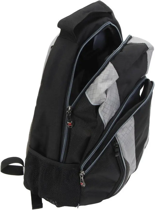 Alt view image 7 of 8 - SwissGear Grey MERCURY DX 16" / 41 cm Laptop Backpack Model 28017050