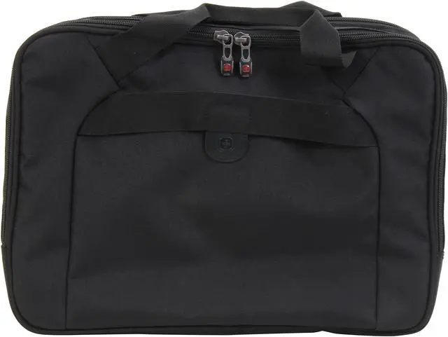 Alt view image 4 of 7 - SwissGear Black HIGHWIRE 17" / 43 cm Laptop Briefcase Model 28373001