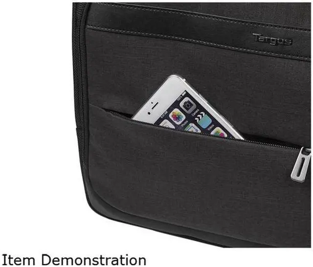 Alt view image 6 of 7 - Targus Topload 15.6" CitySmart Pro Laptop Case, Blk, TBT915CA