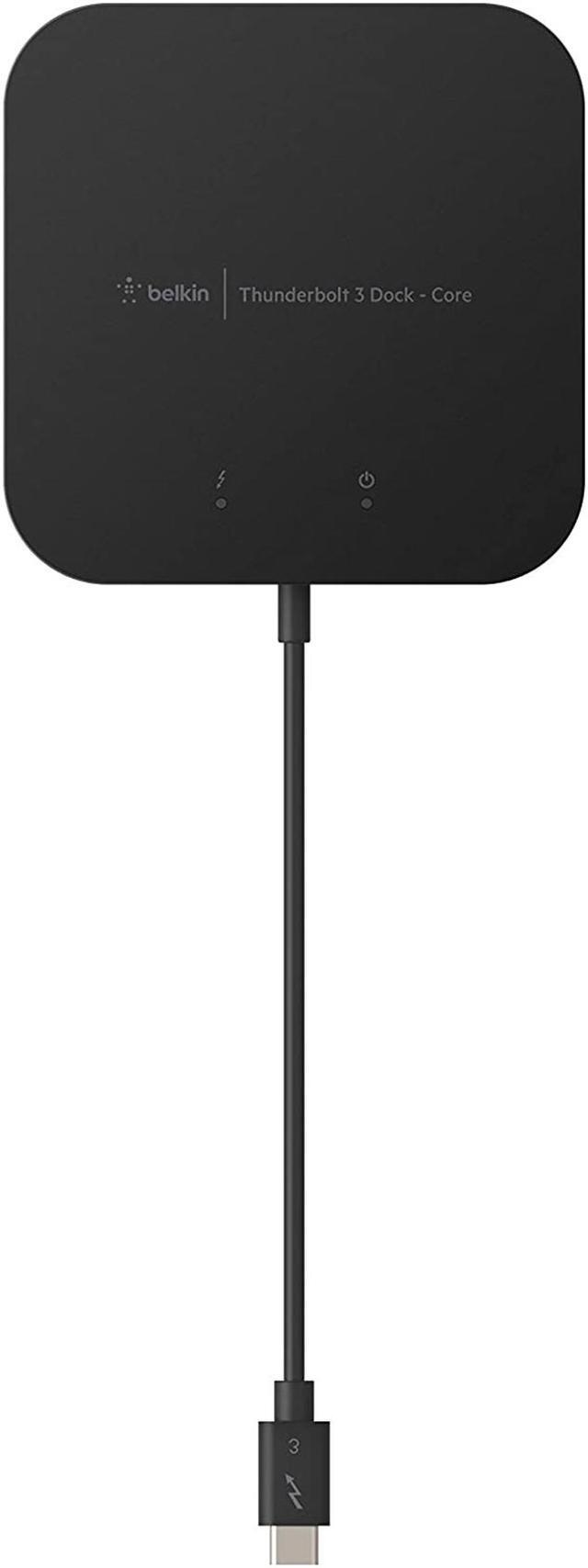 Alt view image 7 of 9 - Belkin Thunderbolt 3 Dock Core (Mac and Windows) w/ Thunderbolt 3 Cable Dual 4K @60Hz, 40Gbps Transfer Speeds, 60W Upstream Charging (F4U110bt)
