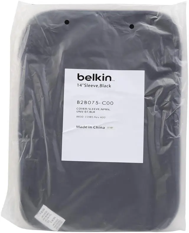 Alt view image 6 of 6 - BELKIN Black 14" Laptop/Chromebook sleeves Model B2B075-C00