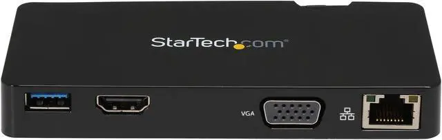 Alt view image 3 of 5 - StarTech.com USB3SMDOCKHV Travel Docking Station for Laptops - HDMI or VGA - USB 3.0 - Portable Universal Laptop Mini Dock