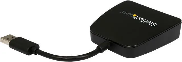 Alt view image 2 of 3 - StarTech Travel Adapter for Laptops - VGA and Gigabit Ethernet - USB 3.0 - Portable Universal Laptop Mini Docking Station (USB31GEVG)