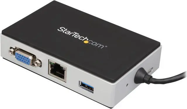 Main image of StarTech Travel Docking Station for Laptops - VGA - USB 3.0 - Portable Universal Laptop Mini Dock (USB3SMDOCKV)