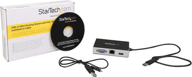 Alt view image 5 of 5 - StarTech Travel Docking Station for Laptops - VGA - USB 3.0 - Portable Universal Laptop Mini Dock (USB3SMDOCKV)