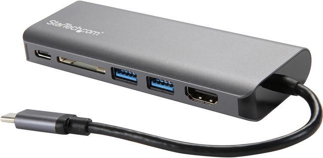 StarTech.com USB C Multiport Adapter - Portable USB-C Dock to 4K HDMI, 2-pt  USB 3.0 Hub, SD/SDHC, GbE, 60W PD Pass-Through - USB Type-C/Thunderbolt 3 -  NEW VERSION AVAILABLE DKT30CSDHPD3 (DKT30CSDHPD) 