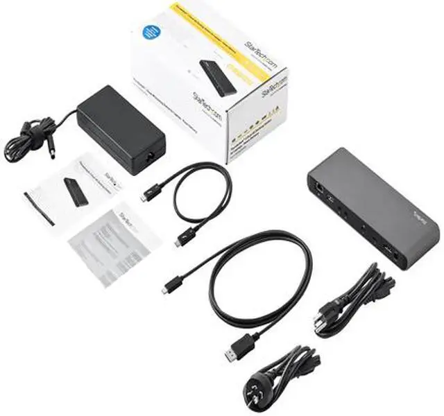 Alt view image 6 of 6 - StarTech.com TB3DK2DPPD Dual 4K Monitor Thunderbolt 3 Dock with DisplayPort - 85 W Power Delivery + Charging - Mac & Windows (TB3DK2DisplayPortPD)