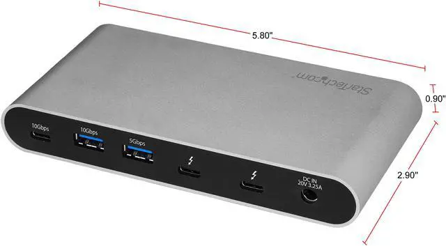 Alt view image 3 of 8 - StarTech.com TB33A1C Thunderbolt 3 USB 3.1 Multi-Channel Hub Controller - 4 Ports 10G/5G 1xC 3xA - Thunderbolt 3 Hub, Thunderbolt 3 to USB Adapter
