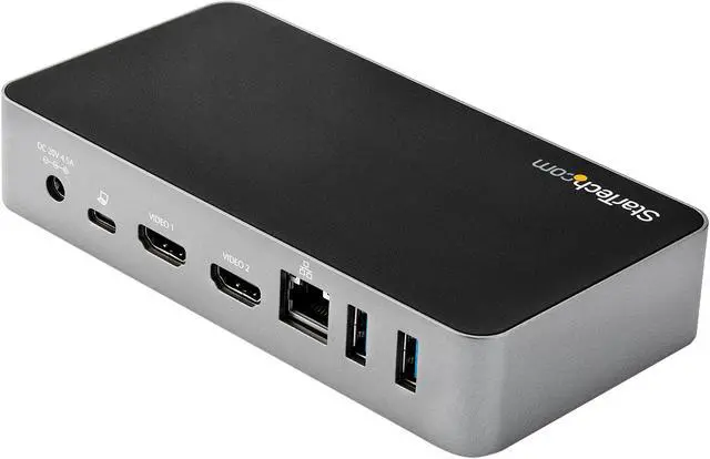 Alt view image 2 of 10 - StarTech.com DK30CHHPD Dual HDMI Monitor USB-C Docking Station w/ 60W Power Delivery - Mac & Windows - 1x USB-C & 3x USB-A - GbE - 1080p (DK30CHHPD)