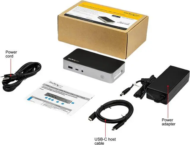 Alt view image 10 of 10 - StarTech.com DK30CHHPD Dual HDMI Monitor USB-C Docking Station w/ 60W Power Delivery - Mac & Windows - 1x USB-C & 3x USB-A - GbE - 1080p (DK30CHHPD)