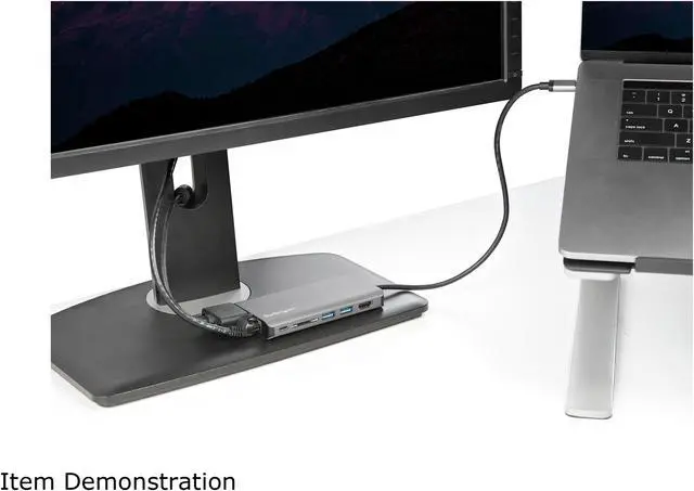Alt view image 7 of 9 - StarTech.com DKT30CHVAUSP USB-C Multiport Adapter - HDMI or VGA - 100W PD - Attached 30 cm Host Cable - SD Card Reader - USB-C Mini Dock (DKT30CHVAUSP)