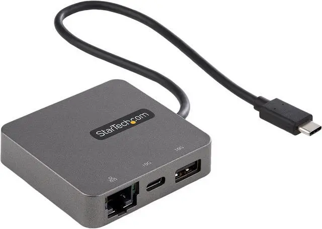 Main image of StarTech.com USB-C Multiport Adapter - USB-C Travel Dock with 4K HDMI or 1080p VGA, Gigabit Ethernet, 5Gbps USB-A 3.0 -  Discontinued, Limited Stock, & Replaced by DKT31CHVL (DKT30CHV)
