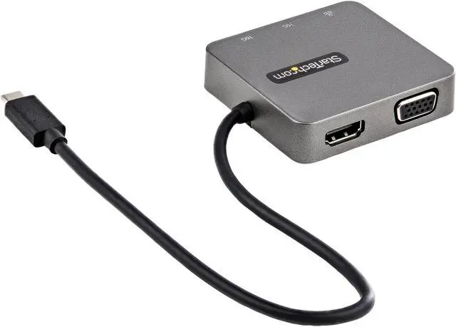 Alt view image 6 of 6 - StarTech.com USB-C Multiport Adapter - USB-C Travel Dock with 4K HDMI or 1080p VGA, Gigabit Ethernet, 5Gbps USB-A 3.0 -  Discontinued, Limited Stock, & Replaced by DKT31CHVL (DKT30CHV)