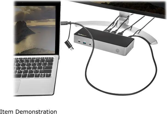 Alt view image 11 of 16 - USB-C & USB-A Dock - Hybrid Universal Triple Monitor Laptop Docking Station w/ DisplayPort & HDMI 4K 60Hz - 85W Power Delivery, 6x USB Hub, GbE, Audio - USB 3.1 Gen 2 10Gbps (DK31C3HDPD)