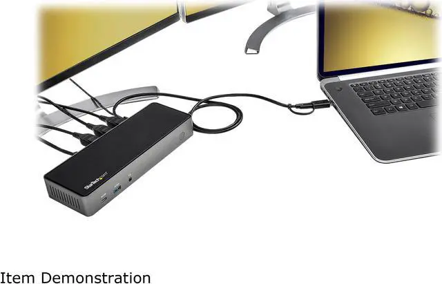 Alt view image 12 of 16 - USB-C & USB-A Dock - Hybrid Universal Triple Monitor Laptop Docking Station w/ DisplayPort & HDMI 4K 60Hz - 85W Power Delivery, 6x USB Hub, GbE, Audio - USB 3.1 Gen 2 10Gbps (DK31C3HDPD)