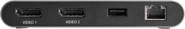 Alt view image 4 of 7 - Thunderbolt 3 Mini Dock - Portable Dual Monitor w/ DP 4K 60Hz - 2X USB-A Hub (3.2/2.0), GbE - 28cm Cable - TB3 Multiport Adapter - Mac/Windows - Upgraded Version of TB3DKM2DP (TB3DKMDPL)