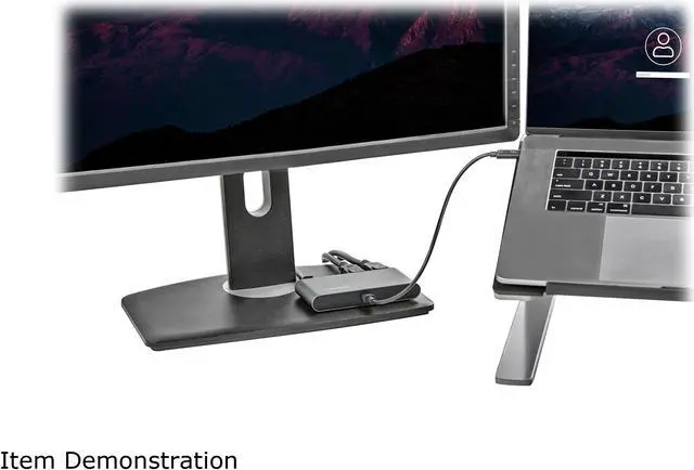Alt view image 5 of 7 - Thunderbolt 3 Mini Dock - Portable Dual Monitor w/ DP 4K 60Hz - 2X USB-A Hub (3.2/2.0), GbE - 28cm Cable - TB3 Multiport Adapter - Mac/Windows - Upgraded Version of TB3DKM2DP (TB3DKMDPL)