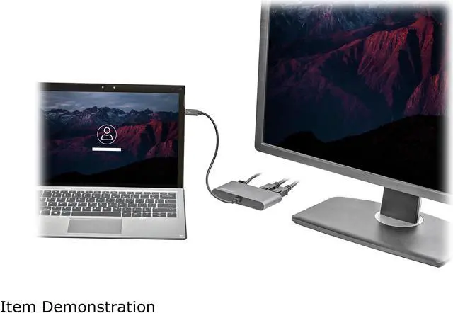 Alt view image 7 of 7 - Thunderbolt 3 Mini Dock - Portable Dual Monitor w/ DP 4K 60Hz - 2X USB-A Hub (3.2/2.0), GbE - 28cm Cable - TB3 Multiport Adapter - Mac/Windows - Upgraded Version of TB3DKM2DP (TB3DKMDPL)