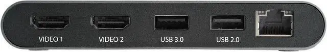 Alt view image 4 of 7 - Thunderbolt 3 Mini Dock - Portable Dual Monitor w/HDMI 4K 60Hz - 2X USB-A Hub (3.2/2.0), GbE - 28cm Cable - TB3 Multiport Adapter - Mac/Windows - Upgraded Version of TB3DKM2HD (TB3DKMHDL)
